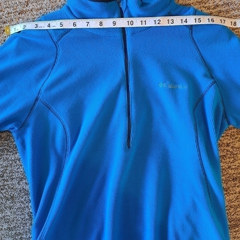 Columbia Women's 1/4 Zip Blue and Black Omni Wick Size Medium - Picture 10 of 11